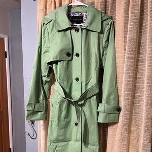 Green London Fog Trench Coat